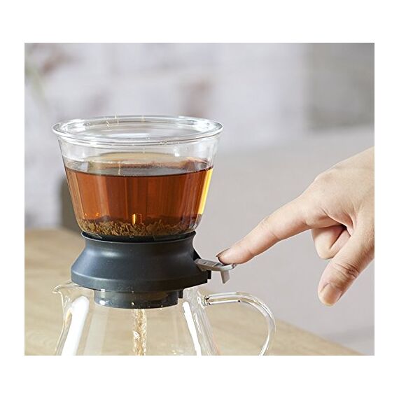 Hario Largo Tea Dripper Заварник с кнопкой 350 мл, фото , изображение 3 Hario Largo Tea Dripper Заварник с кнопкой 350 мл, фото , изображение 3
