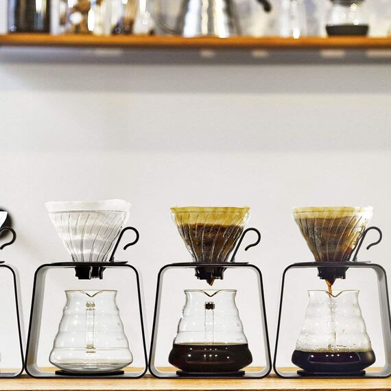 Подставка для приготовления чая Hario Cube черная, фото , изображение 2